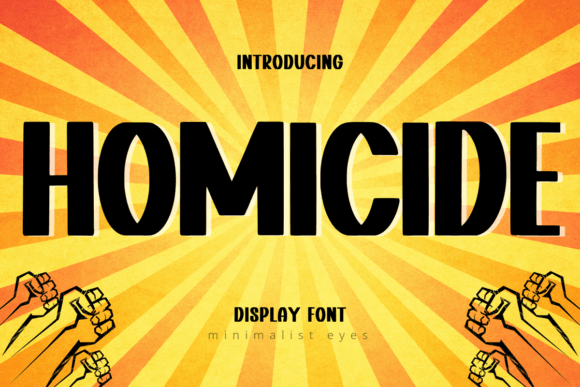 Homicide: A Unique Display Font for Creative Impact