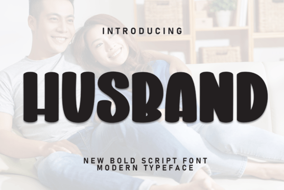 Husband: A Sweet Display Font for Creative Design