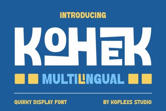 Kohek: A Bold Typeface for Impactful Creative Projects