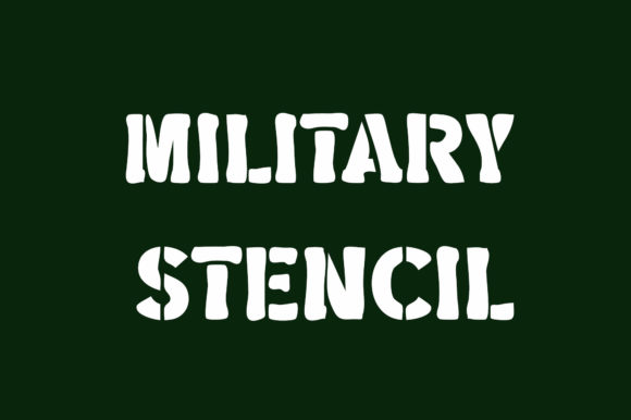 Military Stencil: Bold Typography for Impactful Design