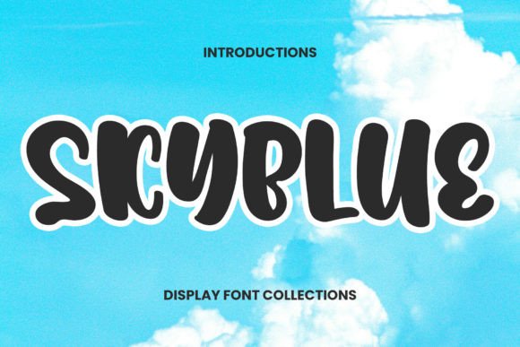Skyblue: A Playful Typeface for Cheerful Design